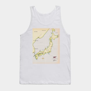 Japan map Tank Top